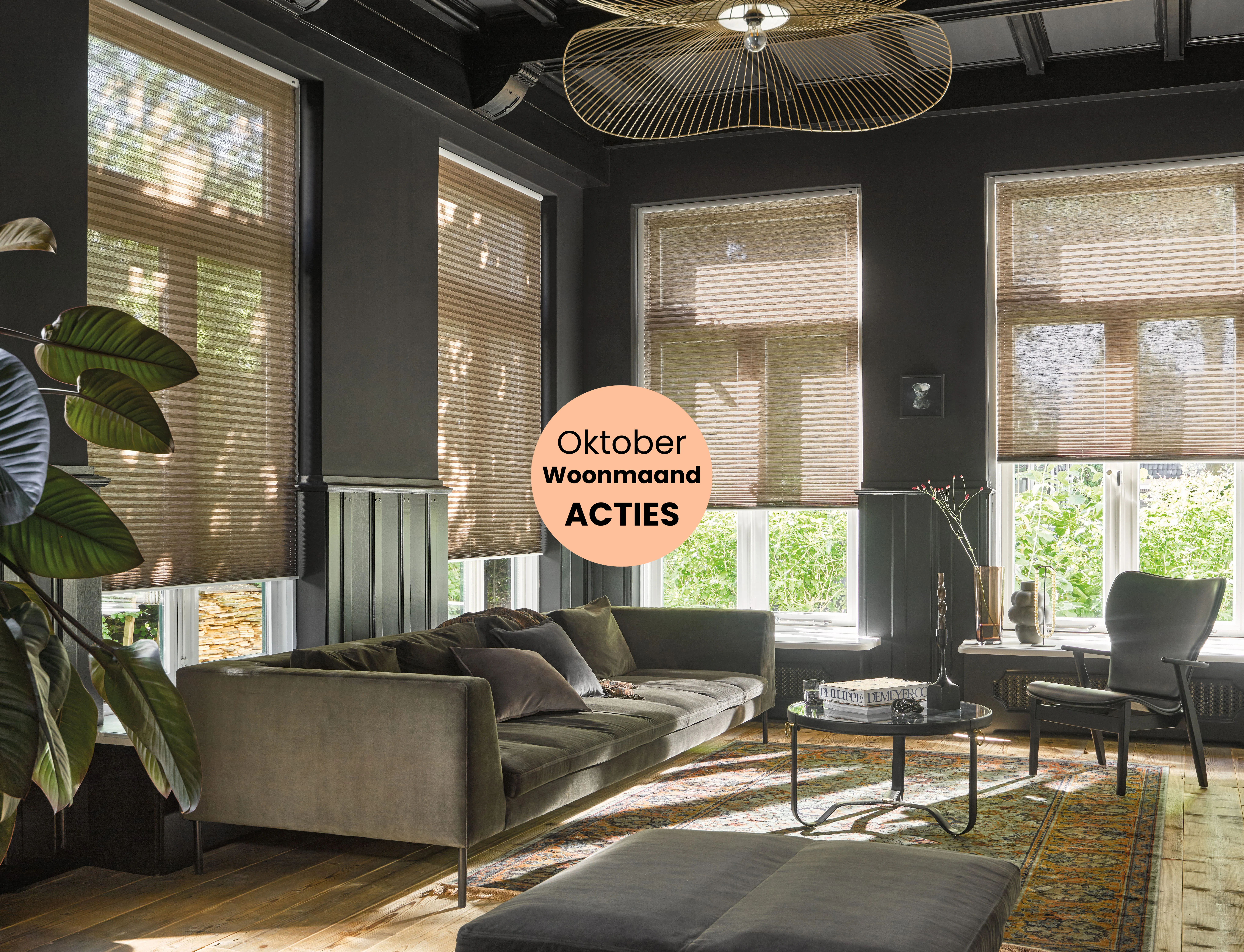 Oktober Woonmaand: Luxaflex&reg; Duette&reg; of Pliss&eacute; Shades &ndash; de 4e gratis!&nbsp;